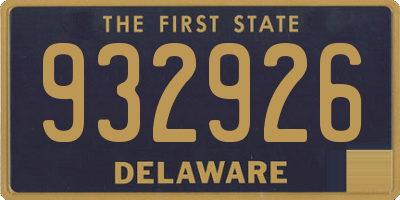 DE license plate 932926