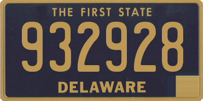 DE license plate 932928