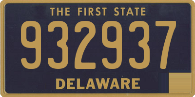 DE license plate 932937