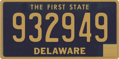 DE license plate 932949