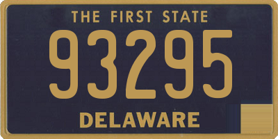 DE license plate 93295