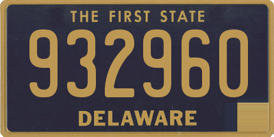 DE license plate 932960