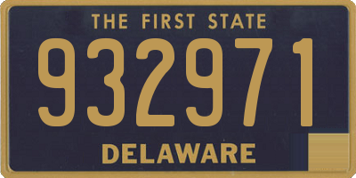 DE license plate 932971