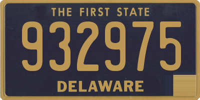 DE license plate 932975