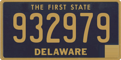DE license plate 932979