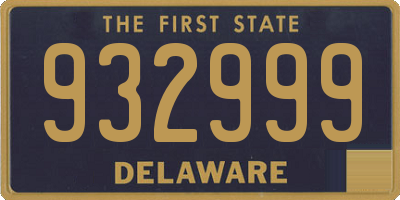 DE license plate 932999