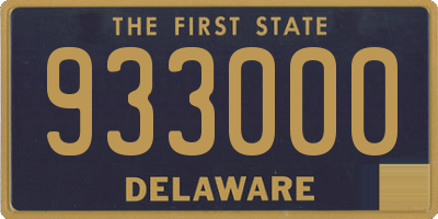 DE license plate 933000