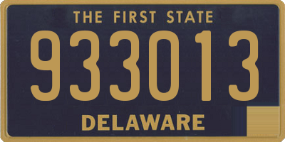 DE license plate 933013