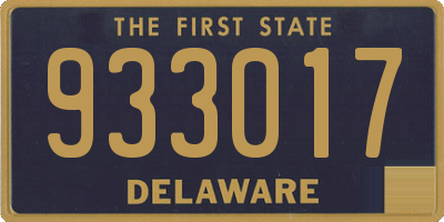 DE license plate 933017