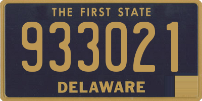 DE license plate 933021