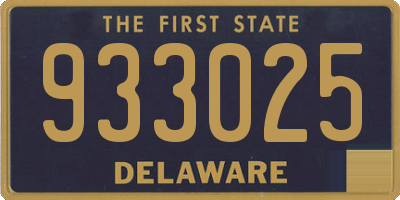 DE license plate 933025