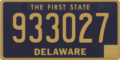 DE license plate 933027