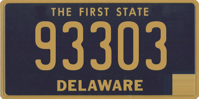 DE license plate 93303