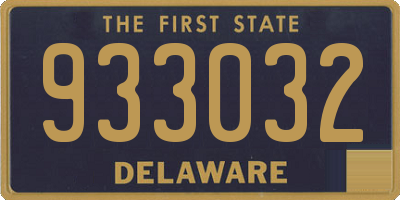 DE license plate 933032
