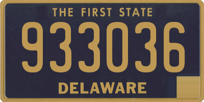 DE license plate 933036