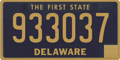 DE license plate 933037