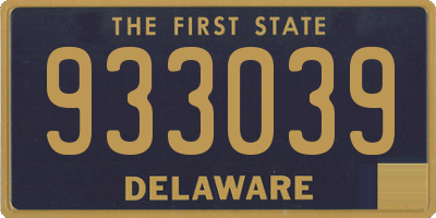 DE license plate 933039