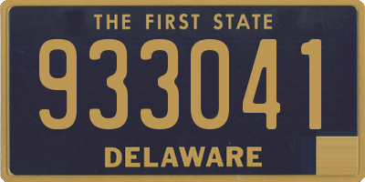 DE license plate 933041