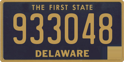 DE license plate 933048