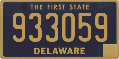 DE license plate 933059