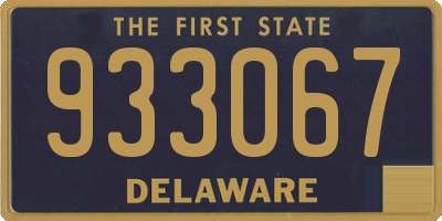 DE license plate 933067