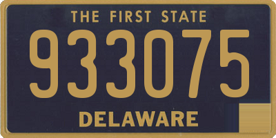 DE license plate 933075