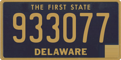 DE license plate 933077