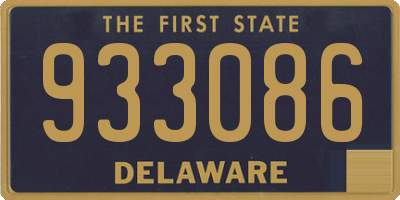 DE license plate 933086