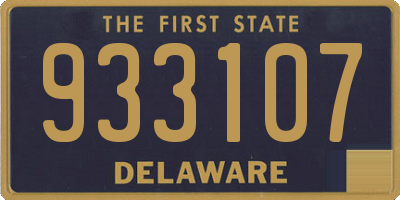 DE license plate 933107