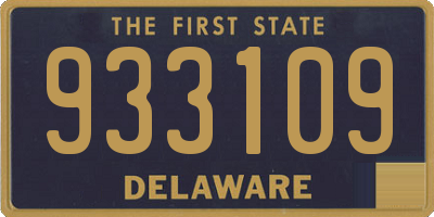 DE license plate 933109