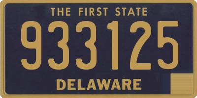 DE license plate 933125