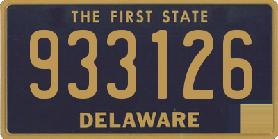 DE license plate 933126