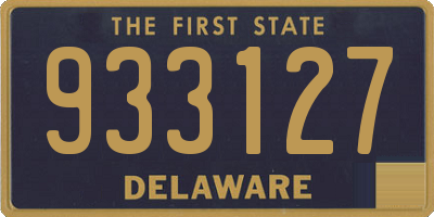 DE license plate 933127