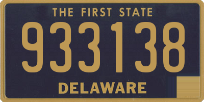 DE license plate 933138