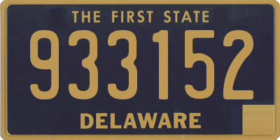 DE license plate 933152