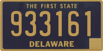 DE license plate 933161