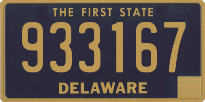 DE license plate 933167