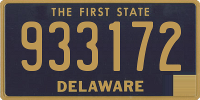 DE license plate 933172