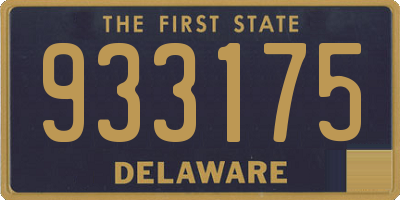 DE license plate 933175