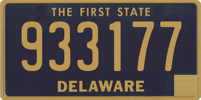 DE license plate 933177
