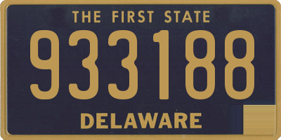 DE license plate 933188