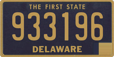 DE license plate 933196