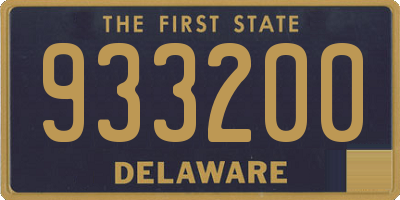 DE license plate 933200