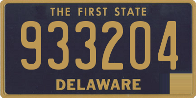 DE license plate 933204