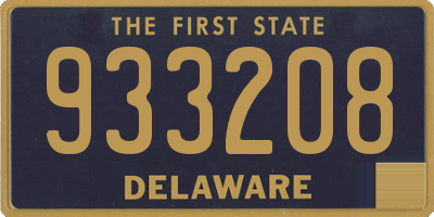 DE license plate 933208