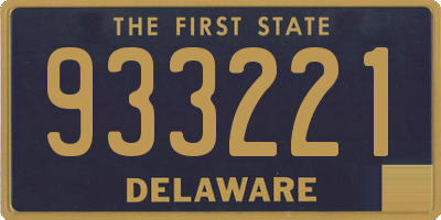 DE license plate 933221