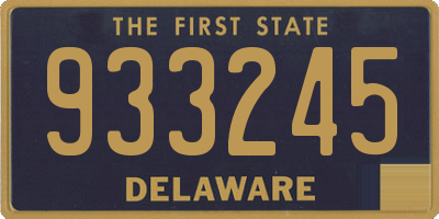 DE license plate 933245