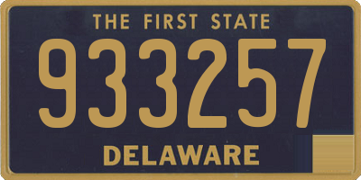 DE license plate 933257