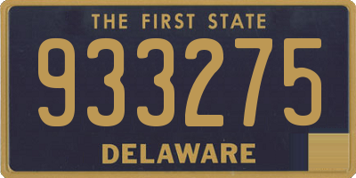 DE license plate 933275