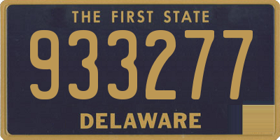 DE license plate 933277